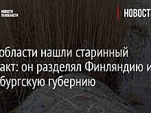 В Ленобласти нашли старинный артефакт: он разделял Финляндию и Петербургскую губернию