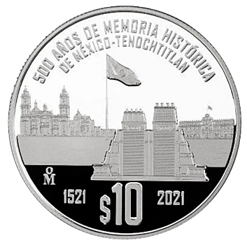 Достопримечательности Мехико-Теночтитлана на 10 песо
