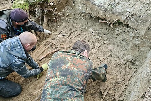 Поисковики обнаружили братскую могилу под Калининградом