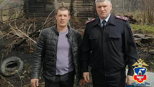 На Алтае сотрудники полиции потушили возгорание на частном подворье, предотвратив лесной пожар