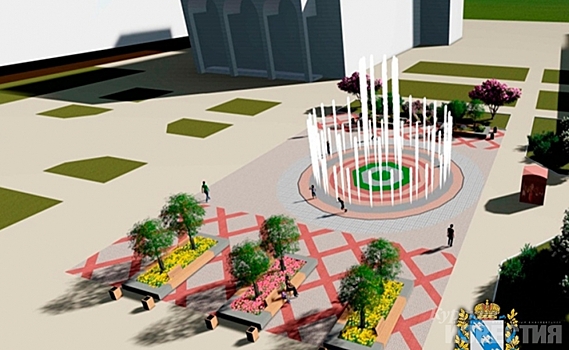Появился проект фонтана на Театральной площади Курска (ФОТО)
