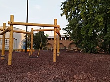 Детскую площадку устанавливают в Нижегородском кремле