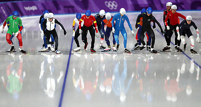 Фотогалерея: Золото конькобежца Ли Сын Хуна в масс-старте