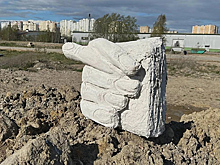 В Санкт-Петербурге на месте недостроенного парка появился кукиш