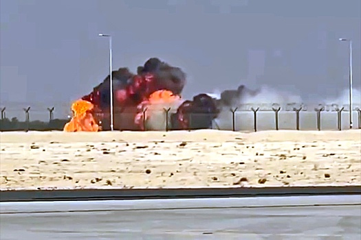 Появилось подробное видео авиакатастрофы в Дубае