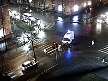 В центре Петрозаводска иномарка столкнулась со «скорой»