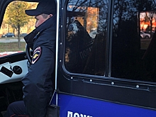 Грузовик протаранил полицейский УАЗ в Подмосковье