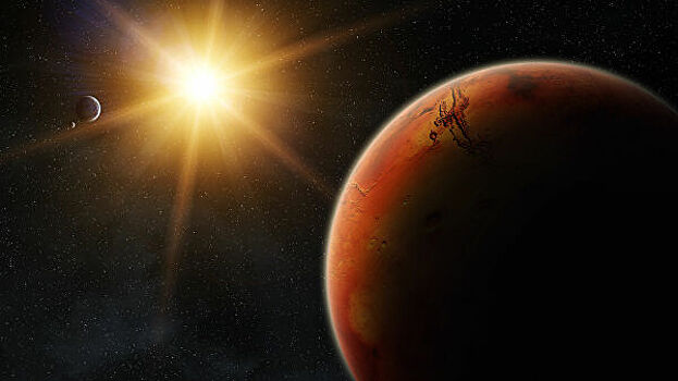 «Роскосмос» опубликовал красочный снимок края марсианского кратера