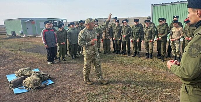 В Ростовской области проходят трехдневные военно-полевые сборы казаков Всевеликого войска Донского