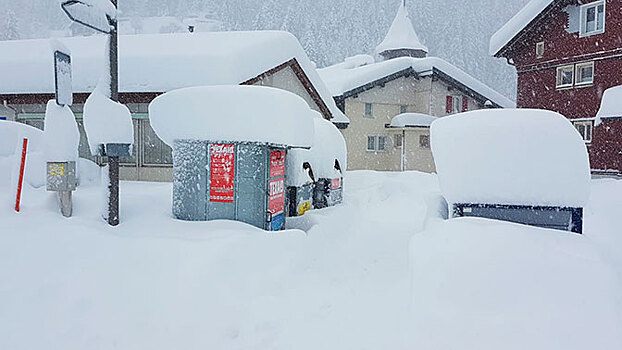 Сильные снегопады накрыли на Швейцарию, Францию и Италию