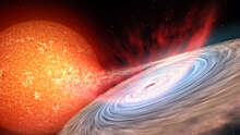 Инфракрасные ветра открыты в ходе вспышки со стороны черной дыры звездной массы