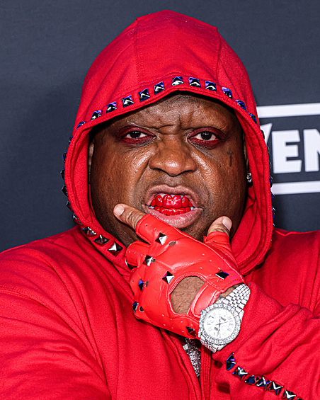 Рэп-исполнитель Си Ло Грин на красной дорожке во время церемонии «Грэмми» 