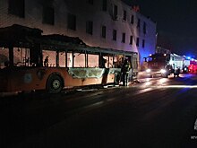Автобус сгорел из-за неисправности механизмов в Нижнем Новгороде