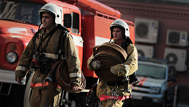 В центре Москвы загорелся башенный кран