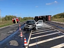 Водитель иномарки пострадал в ДТП с «КамАЗом» в Сергачском округе