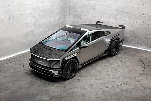Страшный и ещё страшнее: ателье Mansory наконец-то добралось до Tesla Cybertruck