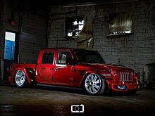 Самый крутой Jeep Gladiator: пневмоподвеска, сдвоенные задние колёса и поднимающийся пол