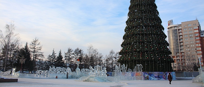 В Красноярске главную городскую ёлку откроют на неделю позже