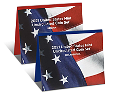 Два годовых набора монет США 2021 года