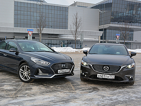 Cравнительный тест-драйв Hyundai Sonata и Mazda-6