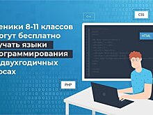 Кировские школьники смогут бесплатно учиться программированию
