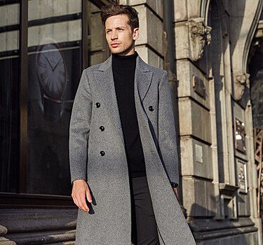 Модное мужское пальто 2021