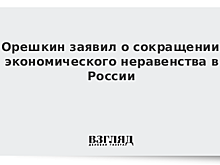 Орешкин указал на высокий уровень неравенства в РФ