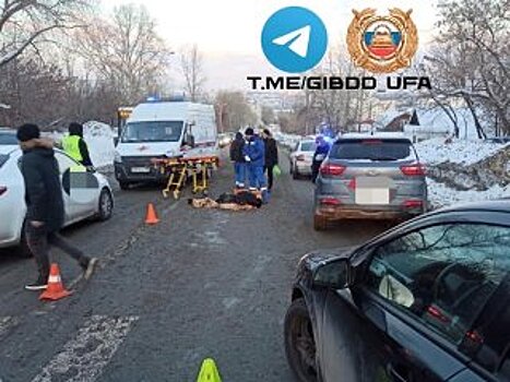 В Уфе водитель иномарки сбила 30-летнюю женщину на пешеходном переходе