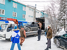 На минувших выходных из Ханты-Мансийска в зону проведения специальной военной операции отправили две фуры с гуманитарным грузом