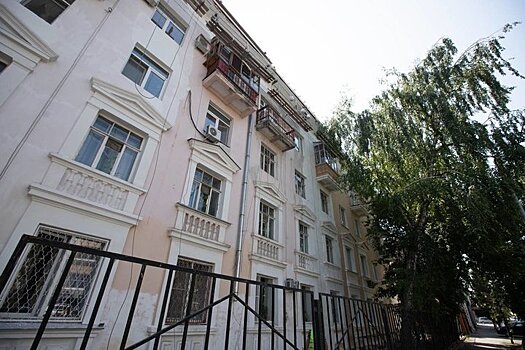 В Казани продолжается капремонт исторического дома на Япеева