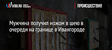 Мужчина получил ножом в шею в очереди на границе в Ивангороде