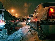 Движение на МКАД в Москве оказалось парализовано из-за крупного ДТП
