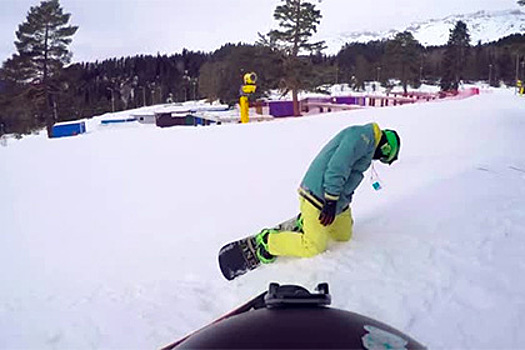 Столичный сноубодист протаранил архызского барана