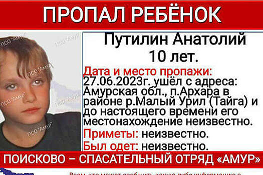Спасатели нашли живым пропавшего в тайге в Приамурье 10-летнего мальчика