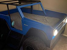 Фанат Ford Bronco построил сыну уникальную кровать