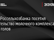 Глава Россельхозбанка посетил строительство молочного комплекса на 2 тыс. голов