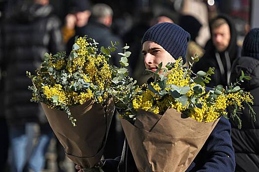 Россияне купили рекордное количество мимозы