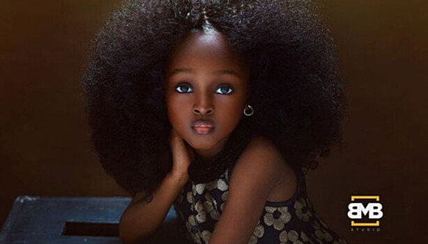 5-летнюю малышку из Нигерии назвали самой красивой девочкой в мире
