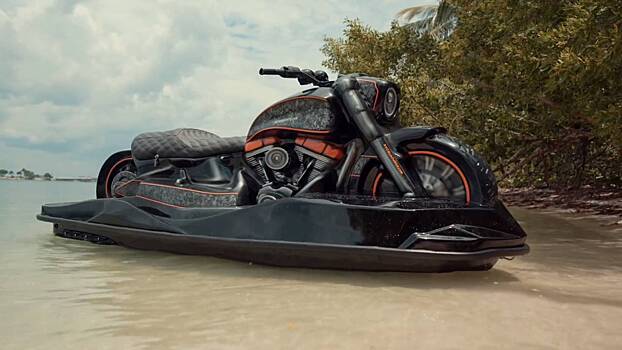 Представлен реактивный гидроцикл в стиле Harley-Davidson