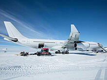 Самолет Airbus A340 впервые в истории приземлился в Антарктиде