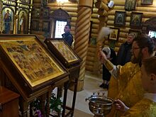 Новая икона Всех Святых освящена в храме Всех Преподобных Отцев Киево-Печерских