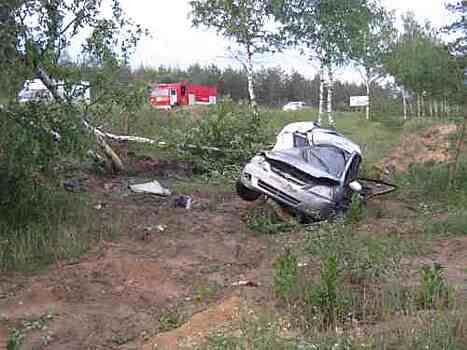 Пассажир сломал позвоночник при опрокидывании автомобиля в кювет в Дивеевском районе