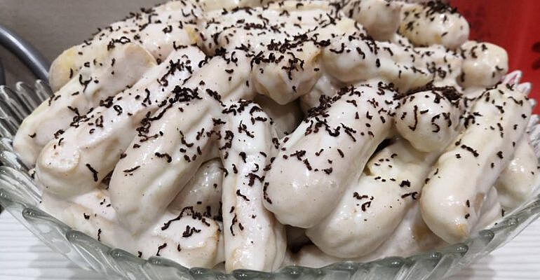 Десерт дамские пальчики в стакане
