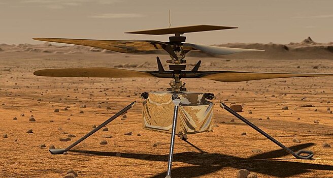 Вертолет марсианской миссии Ingenuity запустили в космосе