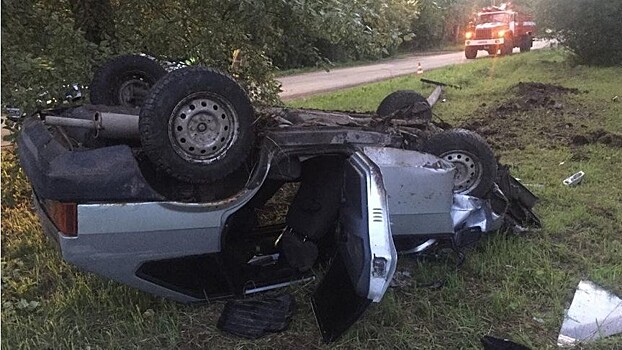 18-летний бесправник влетел в столб и вдребезги разбил свою «девятку»