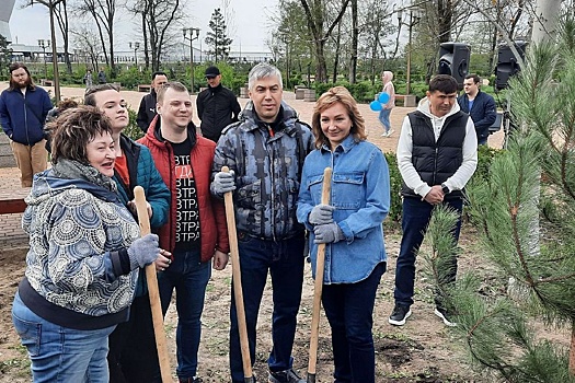 Глава администрации Ростова дал старт закладке новых зеленых аллей