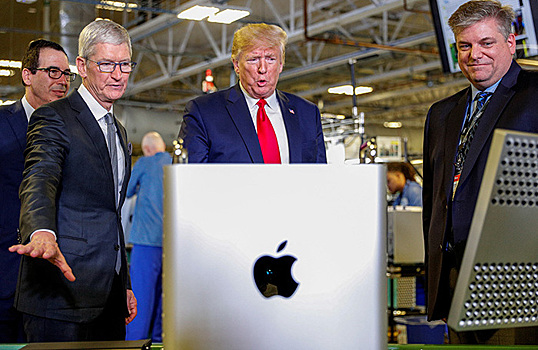 Трамп пригрозил тарифами Евросоюзу и компании Apple