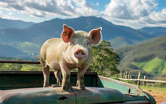 Стало известно, что будет, если везти в машине разнополых минипигов