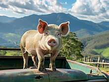 Стало известно, что будет, если везти в машине разнополых минипигов