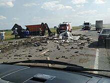 Под Курском произошла крупная авария: столкнулись фура и "КАМАЗ"